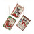 Set of 3 Red and White Retro Book Hanging Christmas Ornaments 5.25"