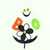 37" Black and White Halloween Themed Ghost ‘Boo’ Garden Flag