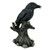 6.5" Black Crow on Tree Branch Halloween Decoration