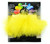 Pack of 3 Bright Yellow Fluffy Feather Trims 36"