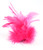 Pack of 3 Pink Fancy Feather Chandelle Clips 7"