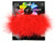 Pack of 3 Red Fancy Feather Fluffy Trims 36"