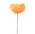 Pack of 4 Orange Goose Satinette Peony Flower Stems 21"