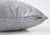 Set of 2 Gray Feathered Square Throw Pillows with Zipper Closure 18"