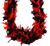 Set of 3 Black and Red Boa Costume Accessory - One Size Fits Most 72"