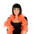 Set of 3 Bright Orange Boa Costume Accessories - 2 Yards