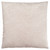 18" Beige Feathered Square Throw Pillow with Zipper Closure