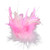 Pack of 3 Light Pink Mix Fancy Feather Chandelle Clips 10"