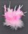 Pack of 3 Light Pink Mix Fancy Feather Chandelle Clips 10"