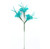 Pack of 4 Blue Petite Three Way Feather Flower Stem 20"