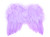 Pack of 3 Purple Mini Wing Costume Accessories - One Size Fits Most 7”