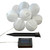 10-Count Pure White Clear Wire Hanging Chinese Lantern