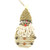 13" Cream White and Brown Santa Claus Macrame Hanging