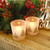 Set of 2 Green Christmas Tree Battery Operated LED Candles 3.75"