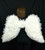 28" White Fluffy Feather Accented Wings Costume Accessory