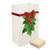 Set of 6 Christmas Holly Design Luminaria Bags with Flameless LED Flickering Amber Lights 10"