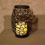 8.25” Black Contemporary Style Metal Lantern with LED Candle