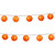 10-Count Hanging White Wire Orange Pumpkin-Designed Paper Lantern Christmas Lights