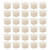 Set of 30 White Long Burning Tealight Wax Candles