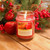 Set of 3 Brown and Red Holiday Collections Scented Candles Glass Jars 6”