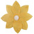 Set of 6 Yellow Floating Lotus Paper Flower Lanterns with Tea Light Candle 12"