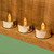 Set of 12 Silver Plated Battery Operated Amber LED Tea Lights 1.5"