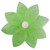 Set of 6 Green Floating Lotus Paper Flower Lanterns with Tea Light Candle 12"