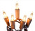Pack of 10 Clear Mini Christmas Flashing or Steady Burn Christmas Light Set, 21.9ft Brown Wire