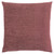 18" Rosewood Pink Solid Square Throw Pillow with Zipper Closure