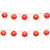 10-Count Hanging White Wire Red Pumpkin-Designed Paper Lantern Christmas Lights