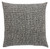 20" Black and Gray Cross Hatched Square Throw Pillow - Down Filler