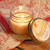 Set of 6 Red and Orange Harvest Collection Scented Candles in Mason Jars 3”