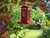 8.75" Fully Functional Anglophile Red British Telephone Booth Outdoor Bird Feeder