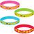 Pack of 48 Red, Blue, Green and Pink Show Your Emoji Favor Bracelets 7”