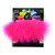 Pack of 3 Hot Pink Fancy Feather Fluffy Trim 36"