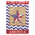 Red, White and Blue God Bless America Star Garden Flag 29" x 42"