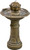 23.5" Brown Bergamo Eco-Friendly One Tier Water Fountain and Bird Bath