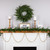 9' Shiny and Matte Gold Beaded Christmas Garland, Unlit