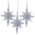 Set of 5 Bethlehem Star Cool White LED Christmas Lights