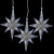 Set of 5 Bethlehem Star Cool White LED Christmas Lights