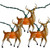 10-Count Deer with Antlers Christmas Light Set, 9ft Green Wire