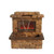 24.75" Faux Stone Fireplace Waterfall Outdoor Garden Water Fountain