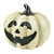 5” Distressed White Smiling Jack-O-Lantern Halloween Decoration