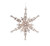12" Luxury Lodge Champagne Glittered Snowflake Christmas Ornament