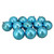 12ct Turquoise Blue Shatterproof Shiny Christmas Ball Ornaments 4" (100mm)