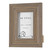 9" White and Brown "Psalm 46:10" Printed Rectangular Photo Frame Tabletop