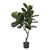 42” Green and Brown Fiddle Leaf Fig Potted Artificial Tree Plant