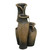 12" Brown and Gray Pouring Jugs Outdoor Garden Fountain