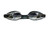 7" Black Reflection Competition Goggles Swimming Pool Accessory