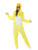 50" Yellow and White Duck Unisex Adult Halloween Costume with Hood - Large